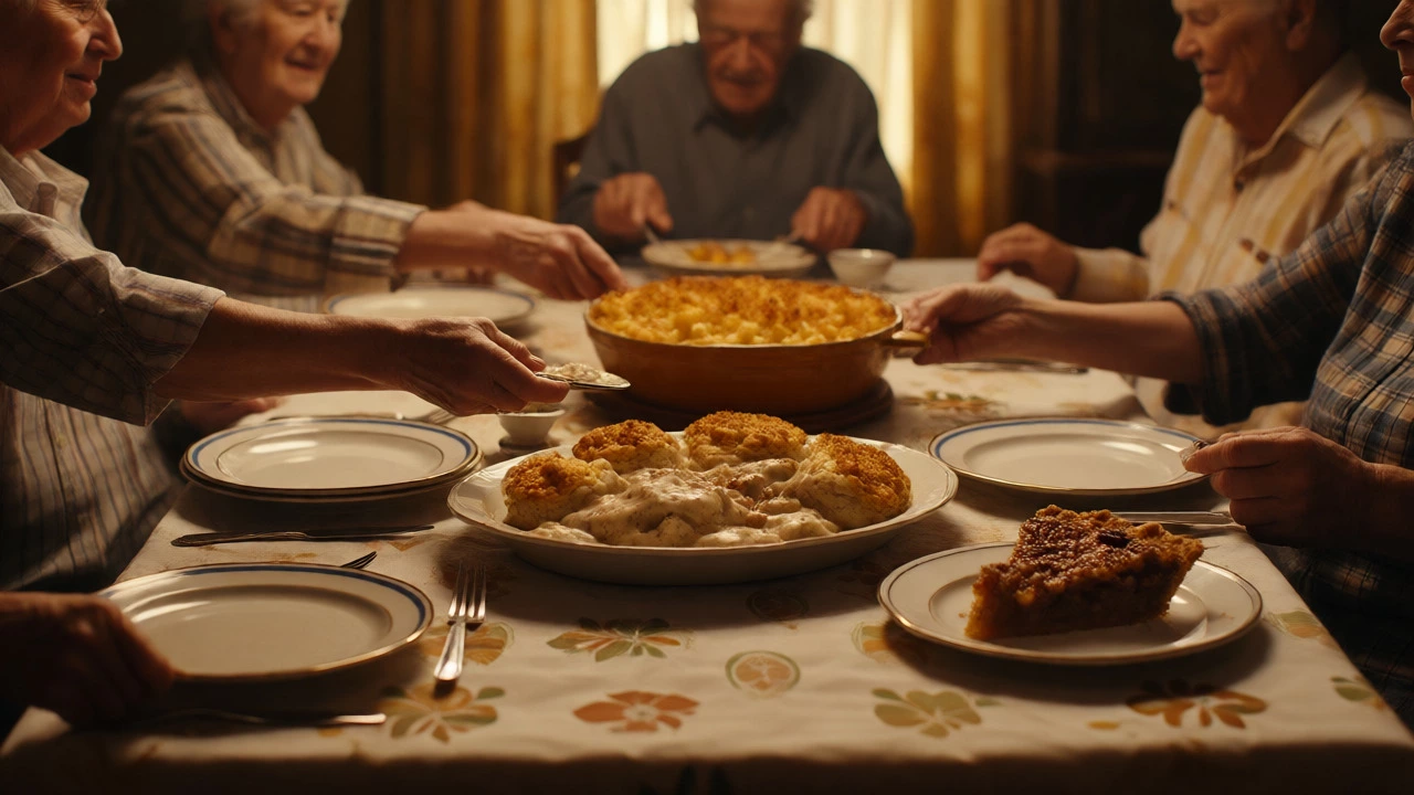 Family sharing a traditional Southern Sunday dinner